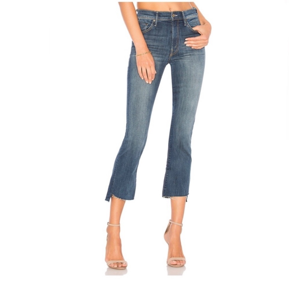 MOTHER Insider Crop Step Fray in Not Rough Enough Size 27